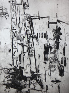Vertigo 071902, 40 x 30 cm, Carborundum