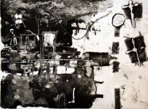 Notting Hill, 30 x 40 cm, Carborundum