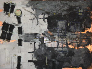 Notting Hill, 30 x 40 cm, Carborundum (Druckplatte)