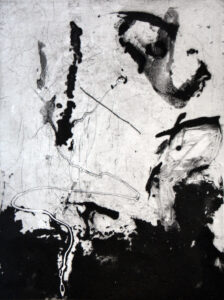 Elefantenmenschen, 40 x 30 cm, Carborundum